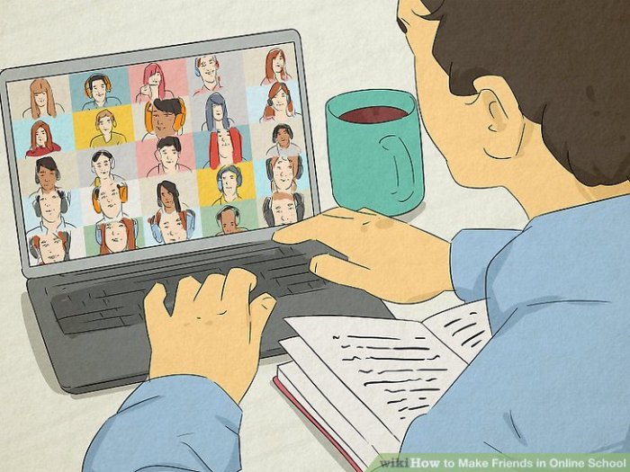 How to make friends in online education